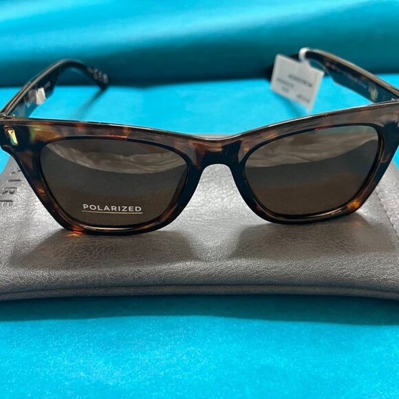 AIRE Bellatrix Dark Tort Cat Eye Sunglasses Brown Polarized Women’s NWT main image 6